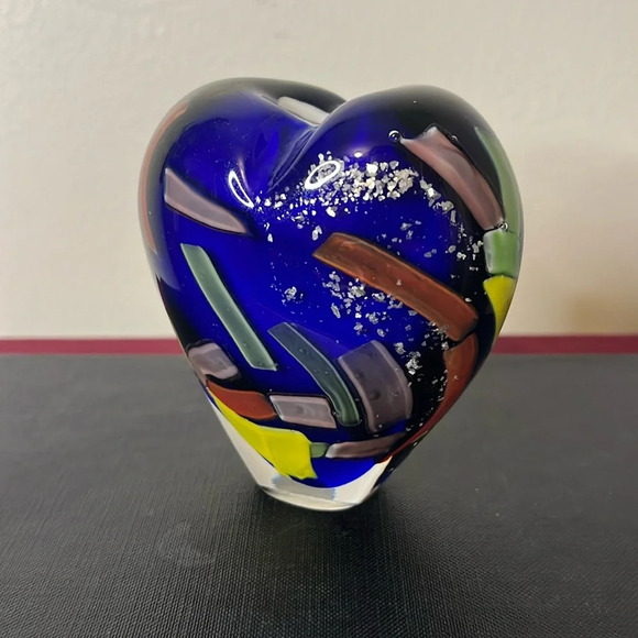 Gorgeous Designs Glass Confetti Silver Sparkle Perfume Bottle Bud Vase Heart - Picture 1 of 7
